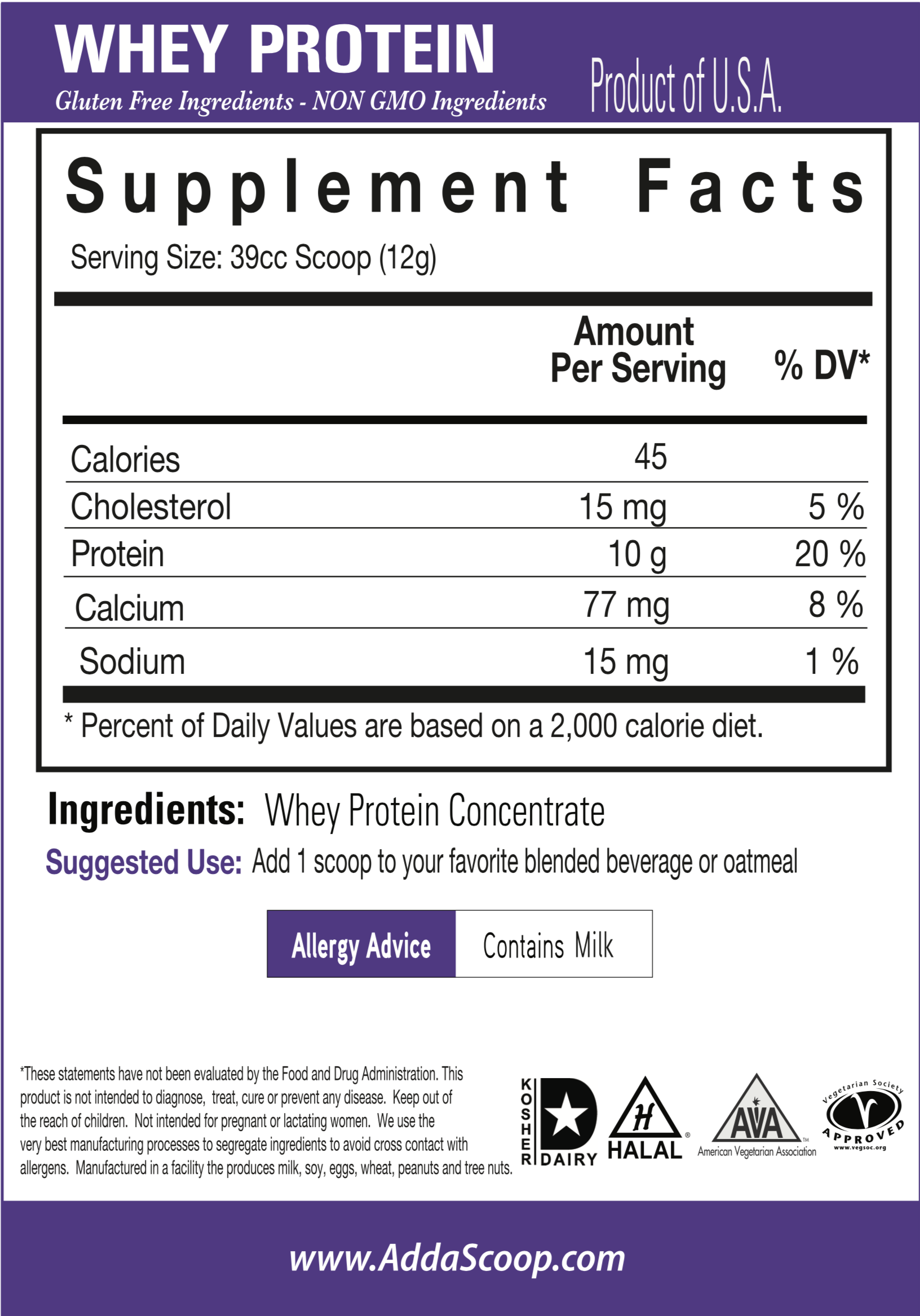 Whey Protein Blend – Add A Scoop